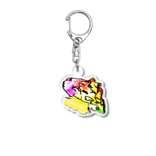 虎UFO Acrylic Key Chain