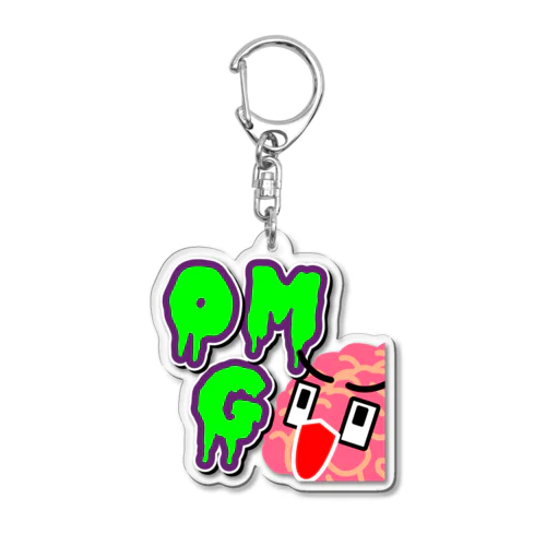 Zombie-Sun Channel公式オリジナルキャラ「脳ミソくん」グッズ Acrylic Key Chain