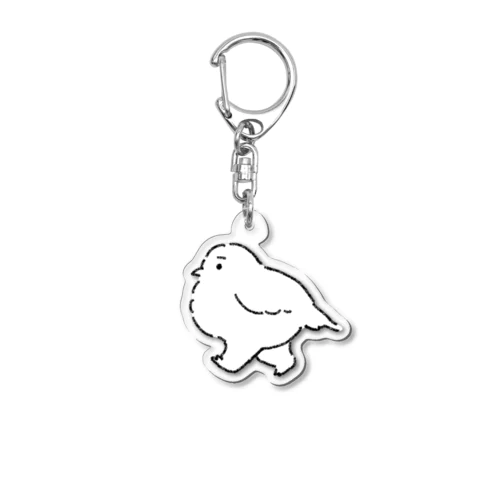 かわいいスバールバルライチョウ Acrylic Key Chain