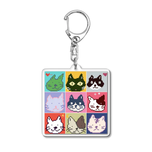 ねこねこオールスターズ Acrylic Key Chain