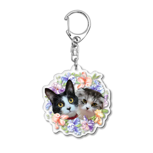 ゆきリン花輪 Acrylic Key Chain