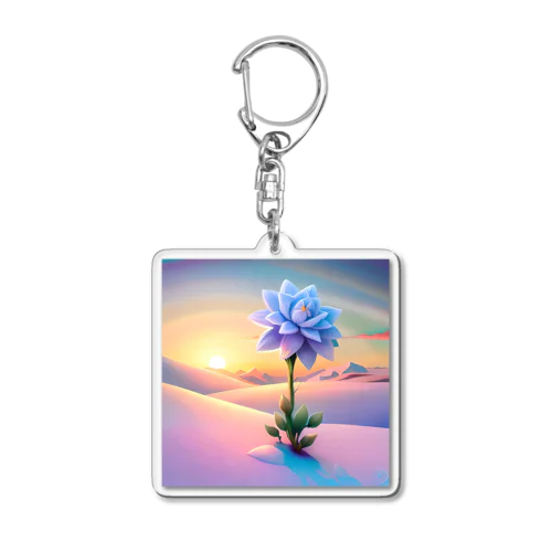 雪原の雪花 Acrylic Key Chain