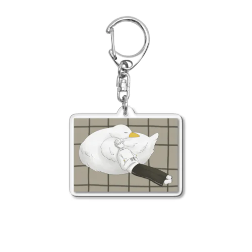 あひるたち｢おやすみ｣ Acrylic Key Chain