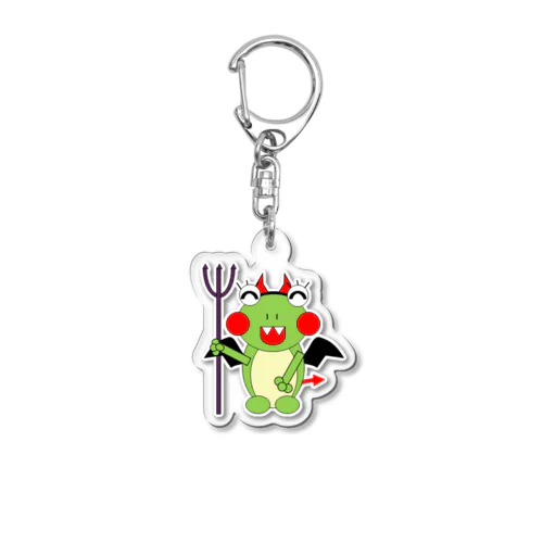 ハロウィン　コウモリママ  Acrylic Key Chain