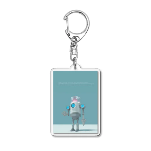 VoxelArt-ROBOT- Acrylic Key Chain