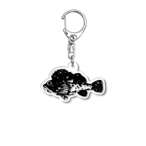 メバルの魚拓 Acrylic Key Chain