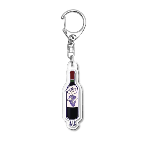 ワインガール　From Miwa Mizunaka Acrylic Key Chain