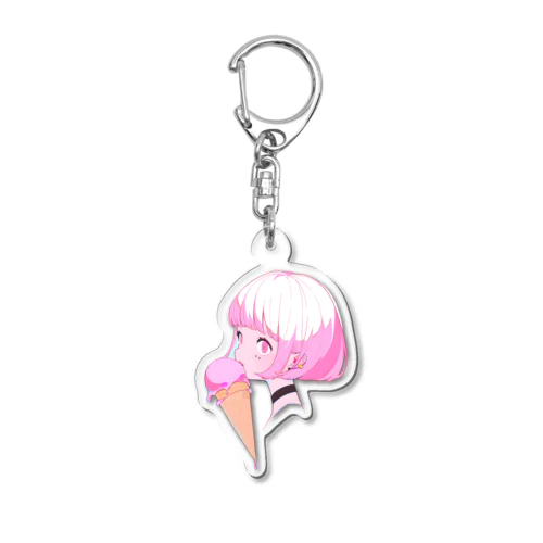 暑い夏はアイスだ012 Acrylic Key Chain