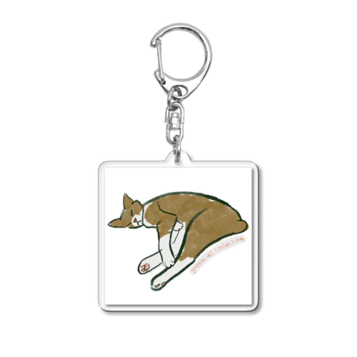 お昼寝ねこ Acrylic Key Chain