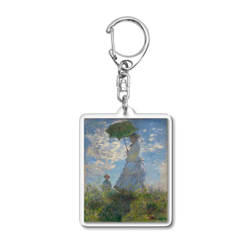 散歩、日傘をさす女性 / Woman with a Parasol - Madame Monet and Her Son Acrylic Key Chain