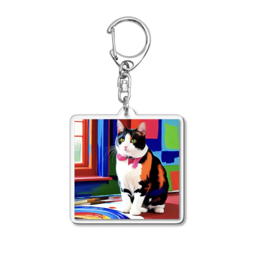 猫ちゃん Acrylic Key Chain
