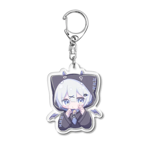 猫耳パーカーくん(つの) Acrylic Key Chain