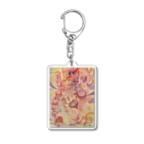 ピンクドラゴン Acrylic Key Chain