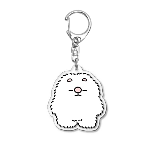 白猫スス Acrylic Key Chain