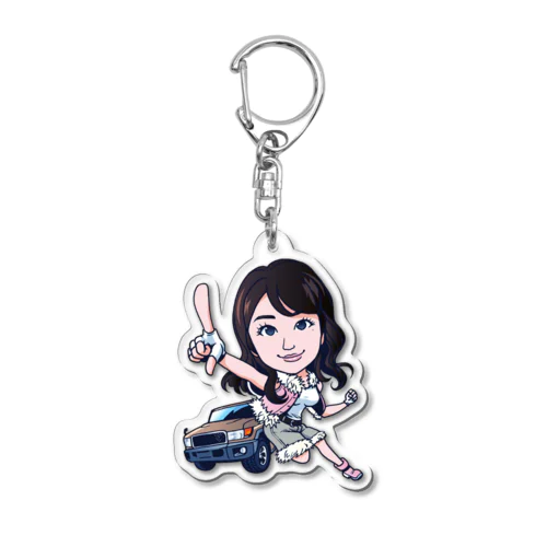 矢田部明子のアクリルキーホルダー Acrylic Key Chain