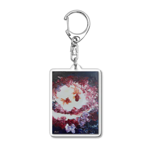 Gold in sweet Acrylic Key Chain