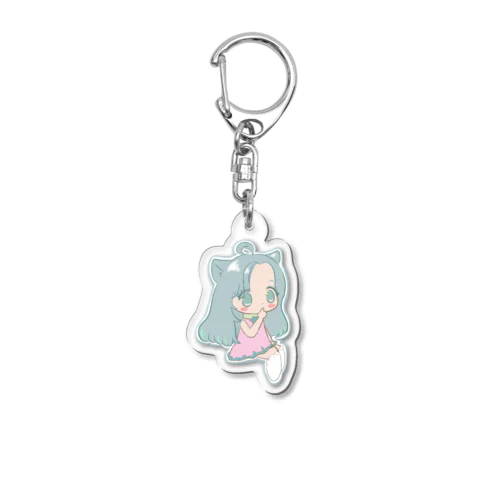 おすわりuni Acrylic Key Chain