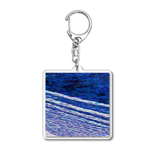 波打ち際（夜） Acrylic Key Chain