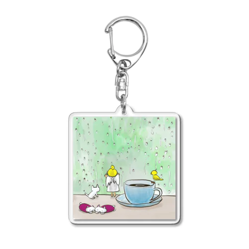 テーミス、雨の窓辺 Acrylic Key Chain