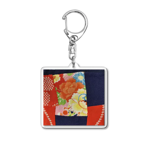 古布のかけら『ちっくたっく』 Acrylic Key Chain