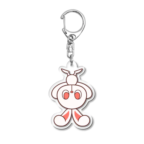 ぽっぷらうさぎ(さかだち(文字なし)) Acrylic Key Chain