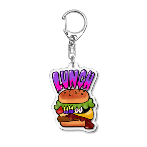 ランチ（チーズバーガー） Acrylic Key Chain