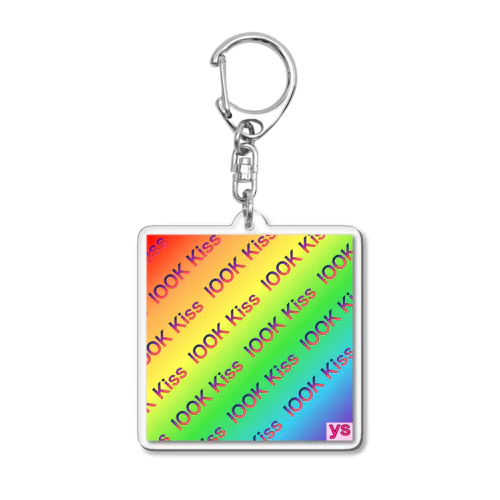 lOOK Kiss Acrylic Key Chain