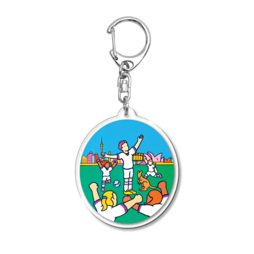 パープルヘアー Acrylic Key Chain