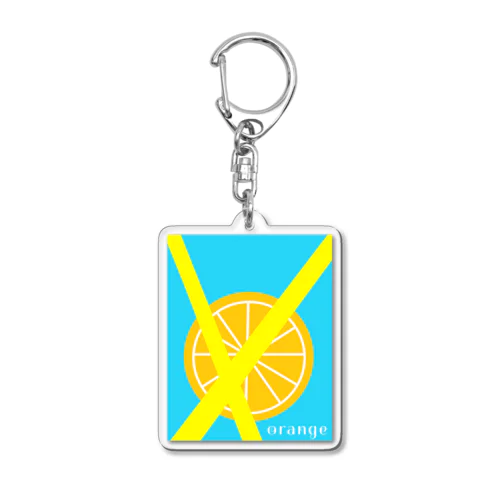 オレンジ Acrylic Key Chain