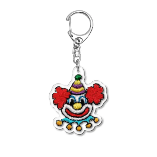 びっくり箱の陽気なピエロ Acrylic Key Chain