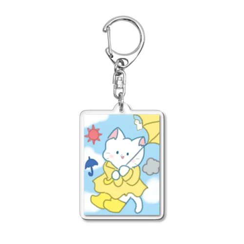 気象予報ねこちゃん Acrylic Key Chain