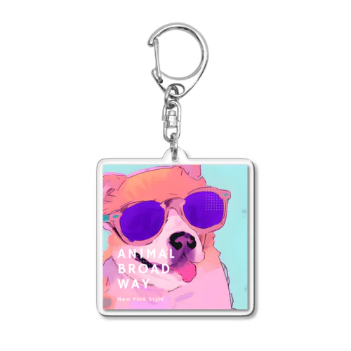 ニューヨークドッグ　No.001 Acrylic Key Chain