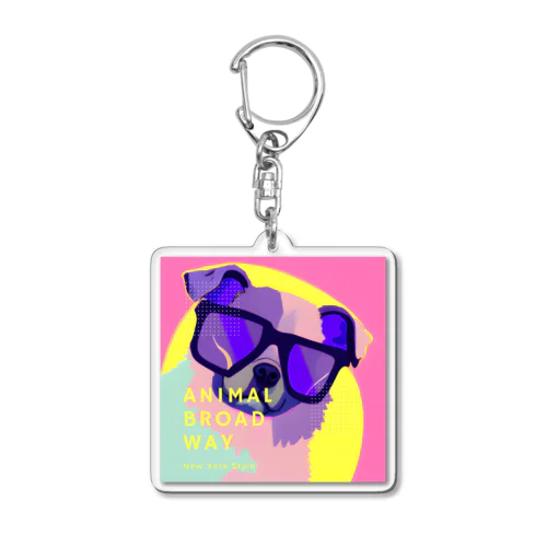 ニューヨークドッグ　No.002 Acrylic Key Chain