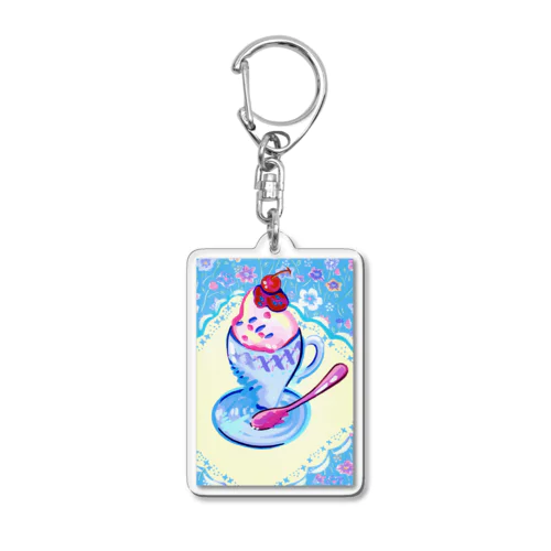 80's ポップ　パフェ Acrylic Key Chain