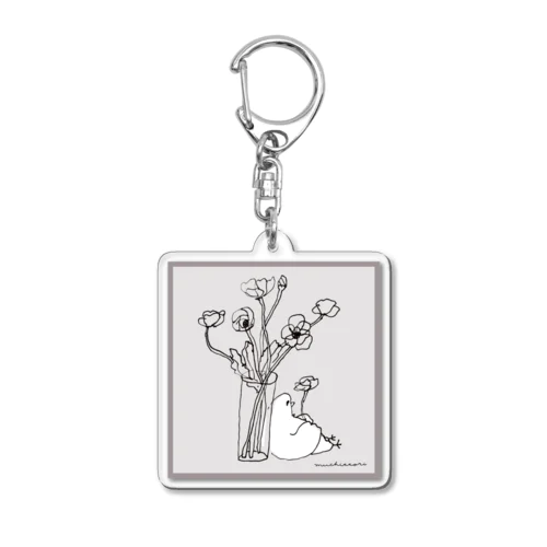 お花 Acrylic Key Chain