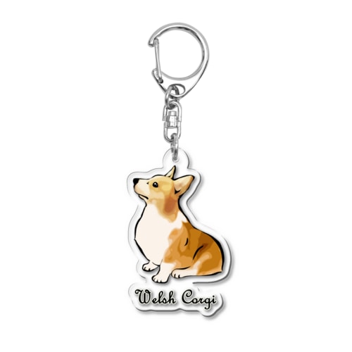 コーギー　～犬種シリーズ～ Acrylic Key Chain