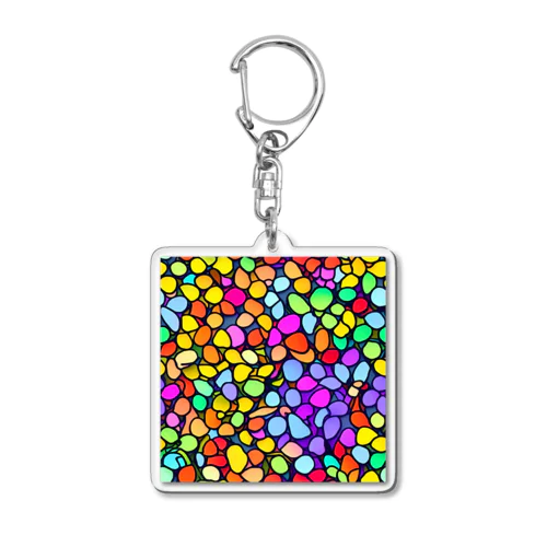 雨上がりの虹 Acrylic Key Chain
