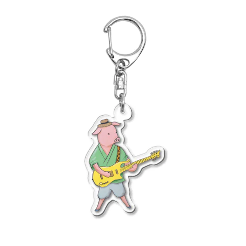 ギター・猪八戒 Acrylic Key Chain