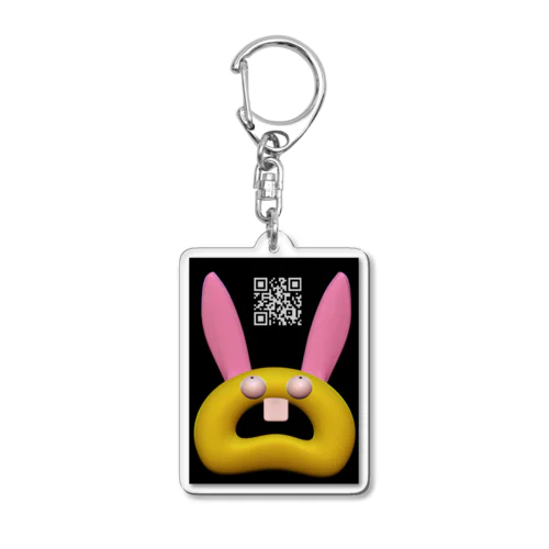 でっぱうさぎとQRコード Acrylic Key Chain