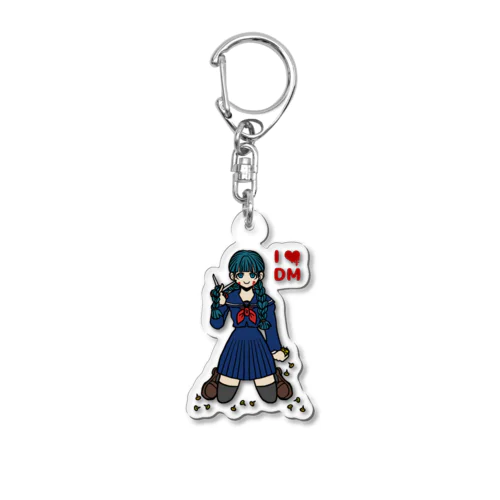 デスマッチガール　女学生 Acrylic Key Chain