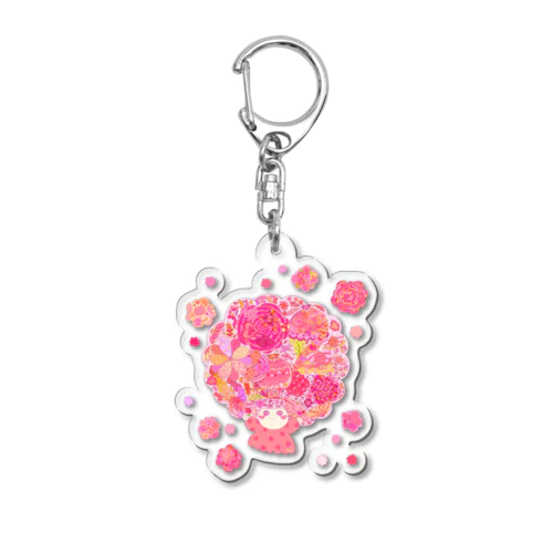 ふらわーあふろ Acrylic Key Chain