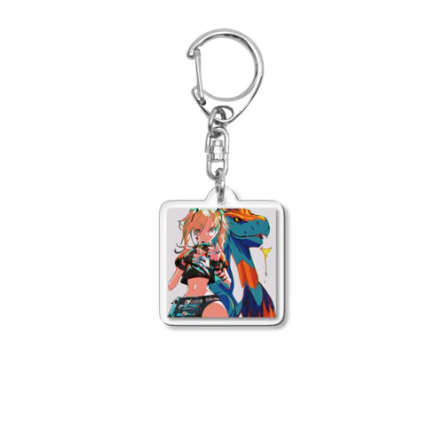 richly color girl 001 Acrylic Key Chain