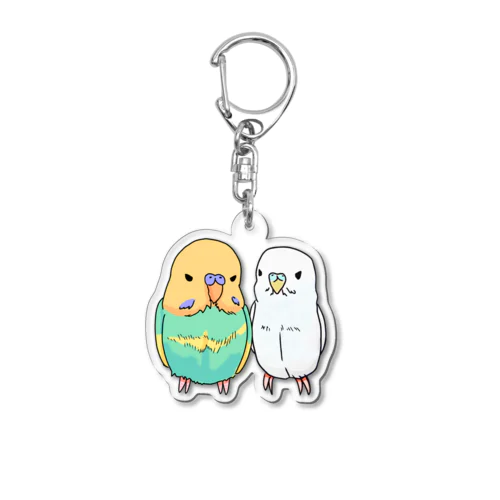 ひーちゃんとはくの漫画絵アイテム Acrylic Key Chain