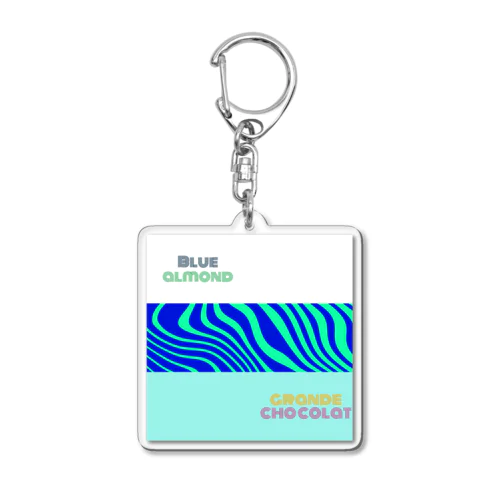 Blue almond & grande chocolat ver.1 Acrylic Key Chain