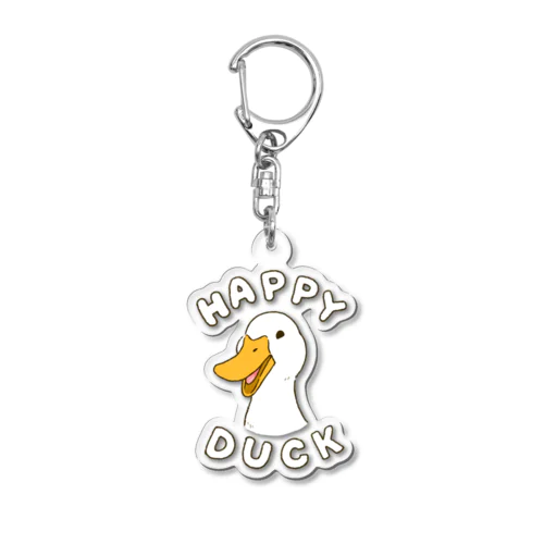 Happy Duck ハッピー・ダック Acrylic Key Chain