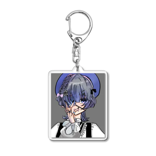 病み系ウルフ女子ちゃん Acrylic Key Chain