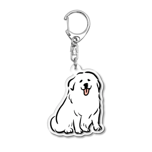 グレートピレニーズ【せいこせんせい】犬 Acrylic Key Chain