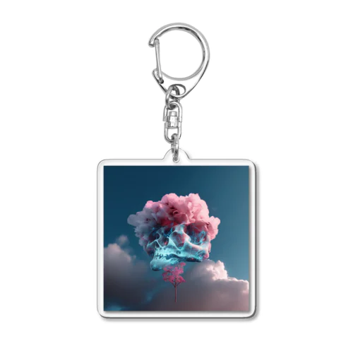 ネオンシティ シリーズ サンカヨウ Skeleton Flower Acrylic Key Chain