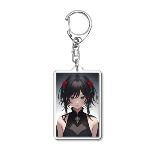 花飾りの少女 Acrylic Key Chain