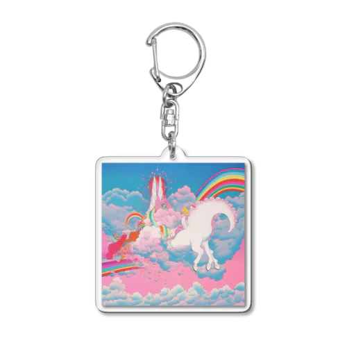 ネオンシティ シリーズ ユニコーン? Acrylic Key Chain